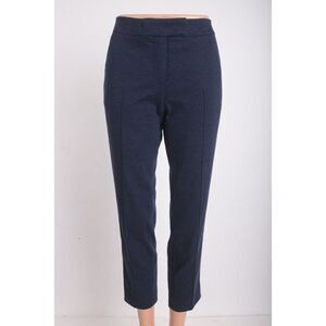 Akris Punto Bergdorf Goodman Womens Tapered Crop Pants Stretch Navy Blue Sz US 4